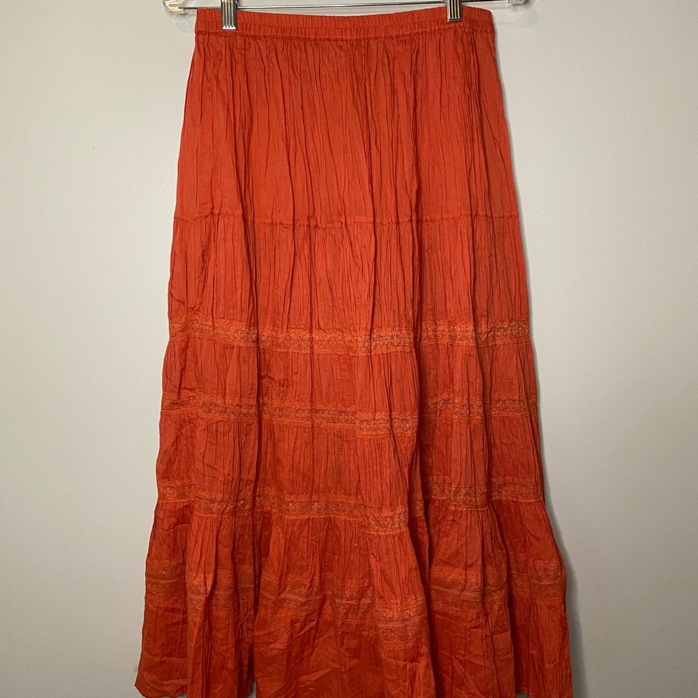 White Stag cotton peasant skirt